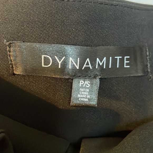 Black Paper Bag Mini Skirt with Tie - Picture 2 of 2